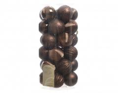 Set 30 de globuri - Dark Chocolate | Kaemingk