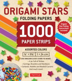 Origami Star Papers 1000 Paper Strips in Assorted Colours