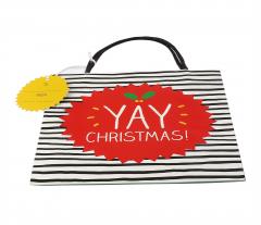 Punga cadou - Happy Jackson Yay Christmas! 22x22cm