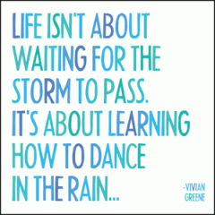 Magnet - Life Isn't About Waiting For The Storm To Pass | Quotable Cards