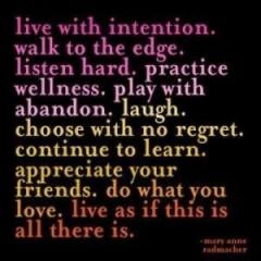 Magnet - Live with intention | Quotable Cards
