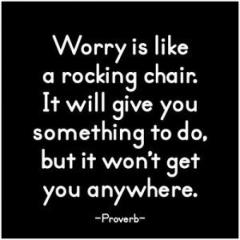 Magnet - Worry Is Like a Rocking Chair...