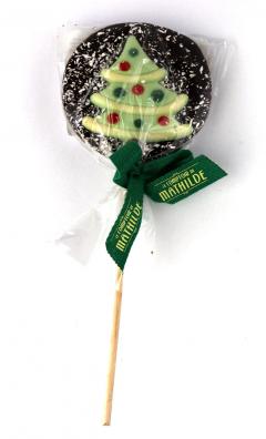 Acadea din Ciocolata - Sucette Chocolat Noir Noel