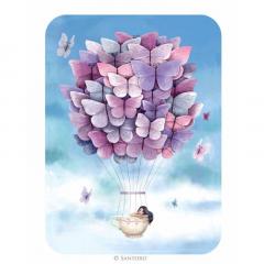 Felicitare Eclectic - Butterfly Balloon Jad Flamande