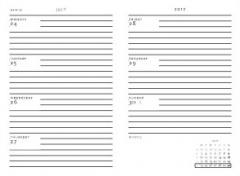 Agenda 2018 - Celeste - Midi - Horizontal
