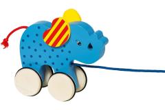 Jucarie - Elefantelul Basjo pe rotite