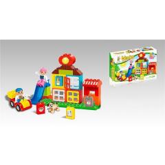 Set blocuri de construit masini 37 piese