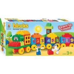 Cuburi de construit tren cu numere Diakakis