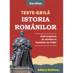 Istoria romanilor dupa programa de admitere in Academia de Politie