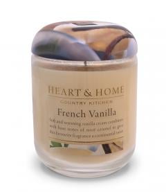 Lumanare - French Vanilla - Large Heart and Home