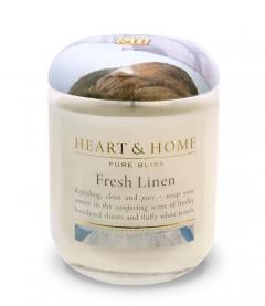 Lumanare - Fresh Linen - Large Heart and Home