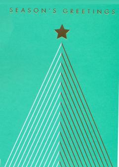 Felicitare - Season' Greetings Teal Tree Christmas