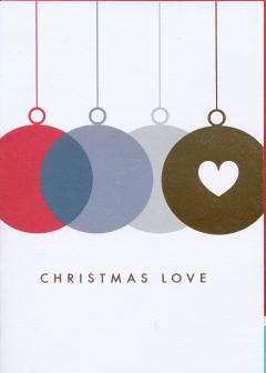 Felicitare - Christmas Love Baubles