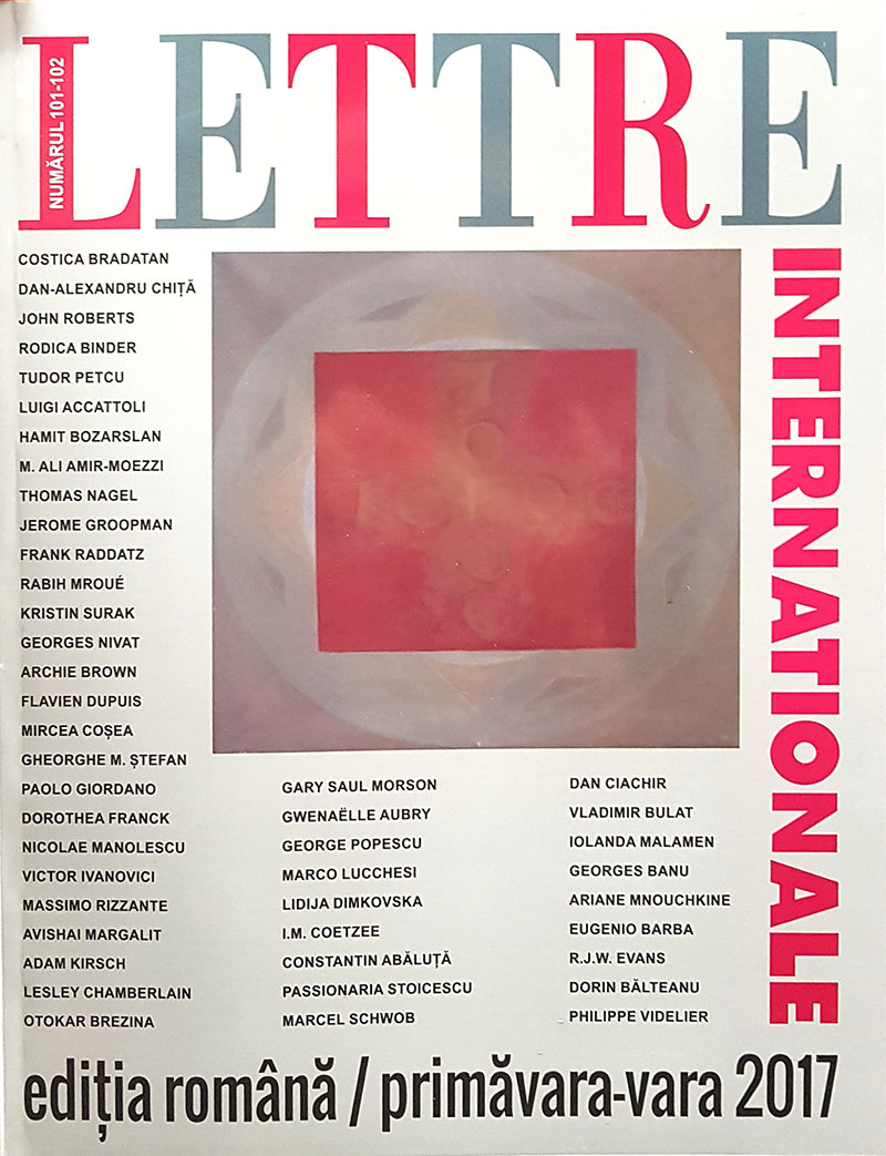Revista Lettre Internationale - Nr. 101-102