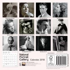 Calendar de perete 2018 - National Portrait Gallery