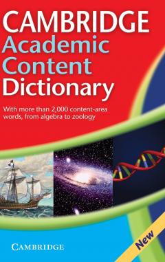 Cambridge Academic Content Dictionary Paperback With Cd-rom