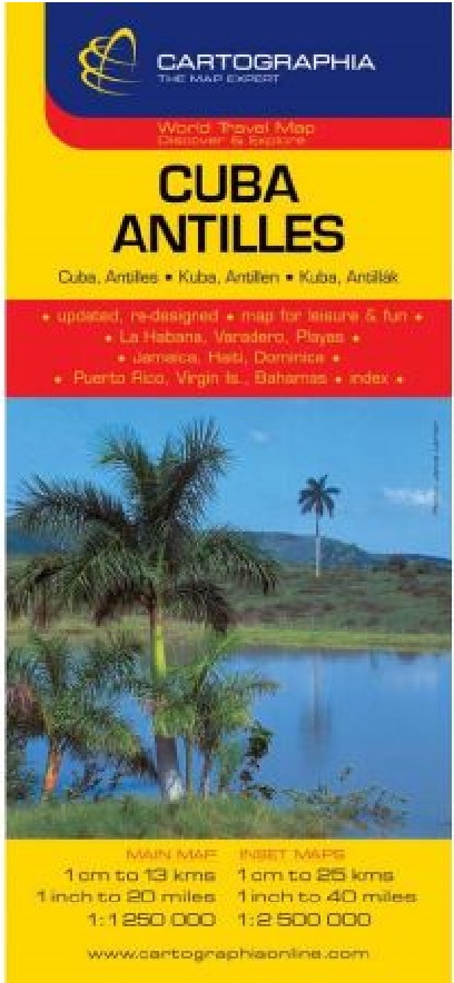 Harta rutiera Cuba, Insulele Antile