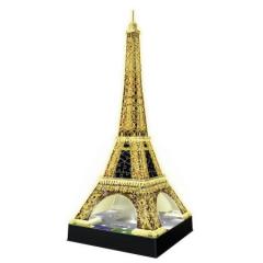 Puzzle 3D Turnul Eiffel Noaptea, 216 Piese