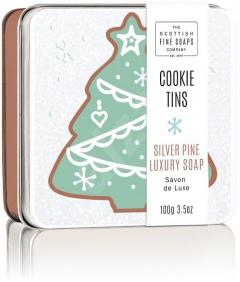 Sapun in cutie metalica - Silver Pine Cookie