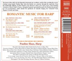 Romantic Music for Harp