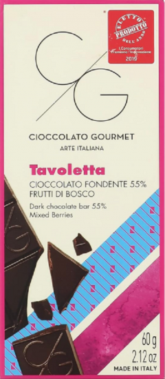 Ciocolata neagra cu fructe de padure