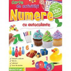 Numere. Carte de activitati cu autocolante 