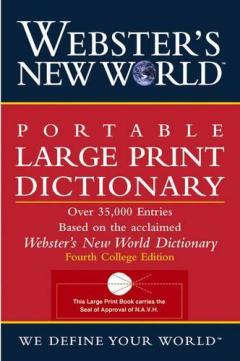 Webster's New World Portable Large Print Dictionary, Second Edition