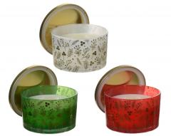 Lumanare - Round Print with Lid - mai multe culori - pret pe bucata