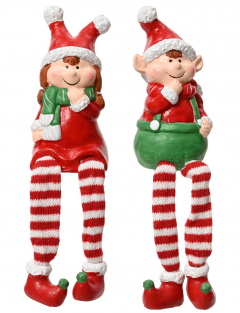 Figurina decorativa - Terracotta Elf Elves with Dangling Legs - doua modele - pret pe bucata
