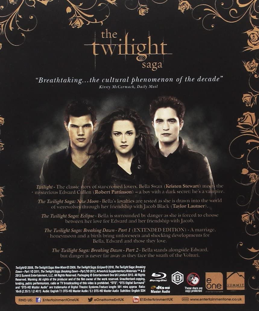  Twilight Forever: The Complete Saga [Blu-ray + Digital] :  Kristen Stewart, Robert Pattinson, Taylor Lautner: Movies & TV