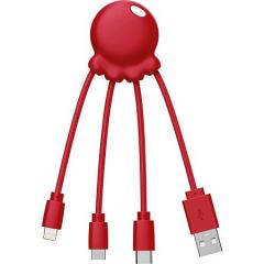 Adaptor portabil - Octopus - Red Recycled Plastic