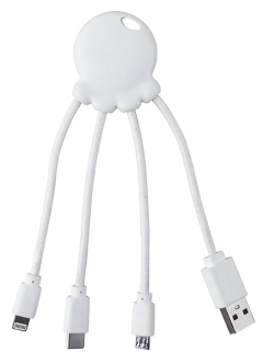 Adaptor portabil - Octopus - White Recycled Plastic