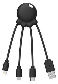 Adaptor portabil - Octopus - Black Recycled Plastic