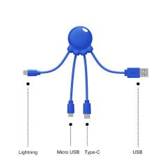 Cablu incarcare - Octopus - Albastru