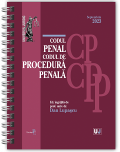 Codul penal si Codul de procedura penala Septembrie 2023 (Editie spiralata, tiparita pe hartie alba)