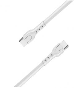 Cablu Fast Charge Type-C la Type-C, 0.5m, Alb - Lemontti