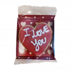 Biscuiti artizanali - Cuore - I Love You