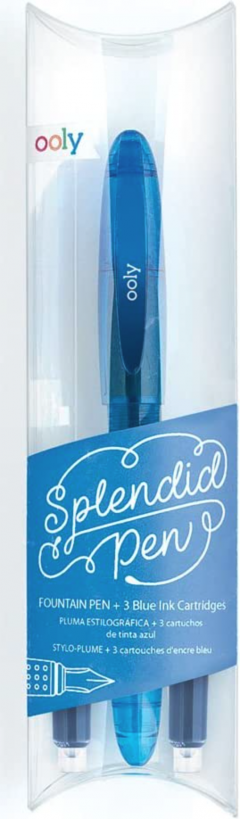 Stilou - Ooly Splendid - 3 rezerve - Albastru