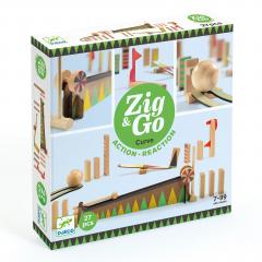 Set constructie trasee - Zig & Go, 27 piese, bila cea mai mare