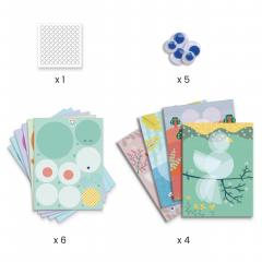 Kit creativ - Cercuri si cerculete de lipit
