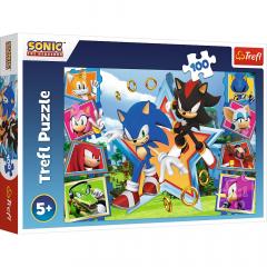 Puzzle 100 piese - Minunata lume a lui Sonic