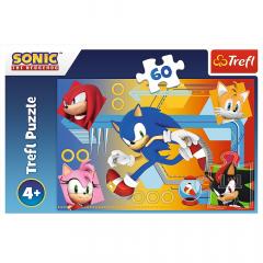 Puzzle 60 piese - Sonic in actiune