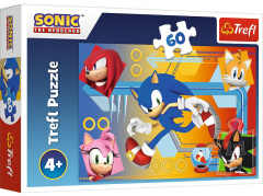 Puzzle 60 piese - Sonic in actiune