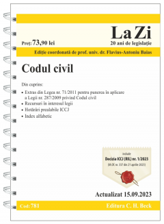 Coperta cărții Codul Civil (Cod: 781)