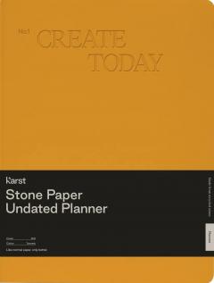 Agenda B5 - Stone Paper - Undated Planner, Softcover - Turmeric