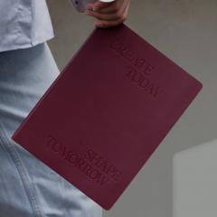 Agenda B5 - Stone Paper - Undated Planner, Softcover - Burgundy