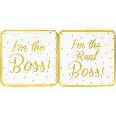 Suport pahar - I'm the Boss & I'm The Real Boss
