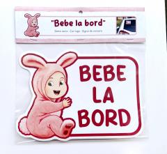 Sticker auto - Bebe la bord - Iepuras