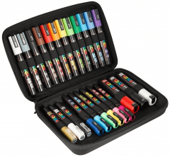 Mapa echipata cu 24 markere - Posca