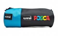 Penar echipat - Posca - Negru & turcoaz 